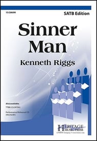 Sinner Man SATB choral sheet music cover Thumbnail